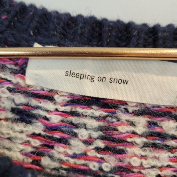 Anthropologie Sleeping on snow | Midland Pullover Sweater Poncho wool Blend - Picture 7 of 10
